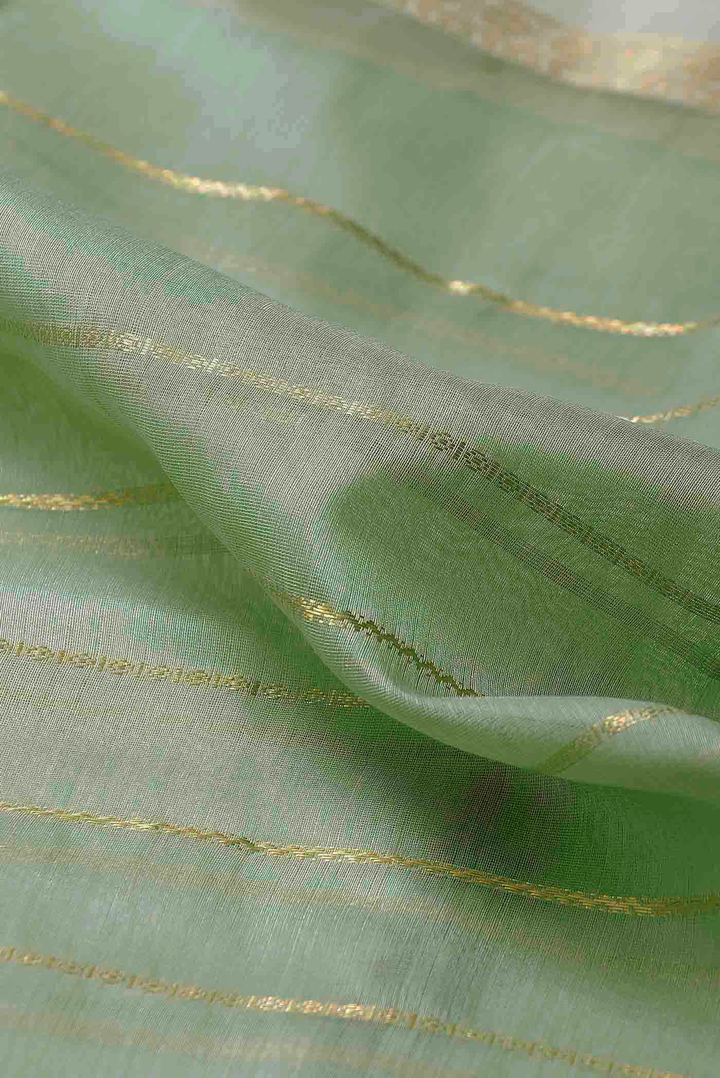 Pista Green Maheshwari Silk Cotton Saree