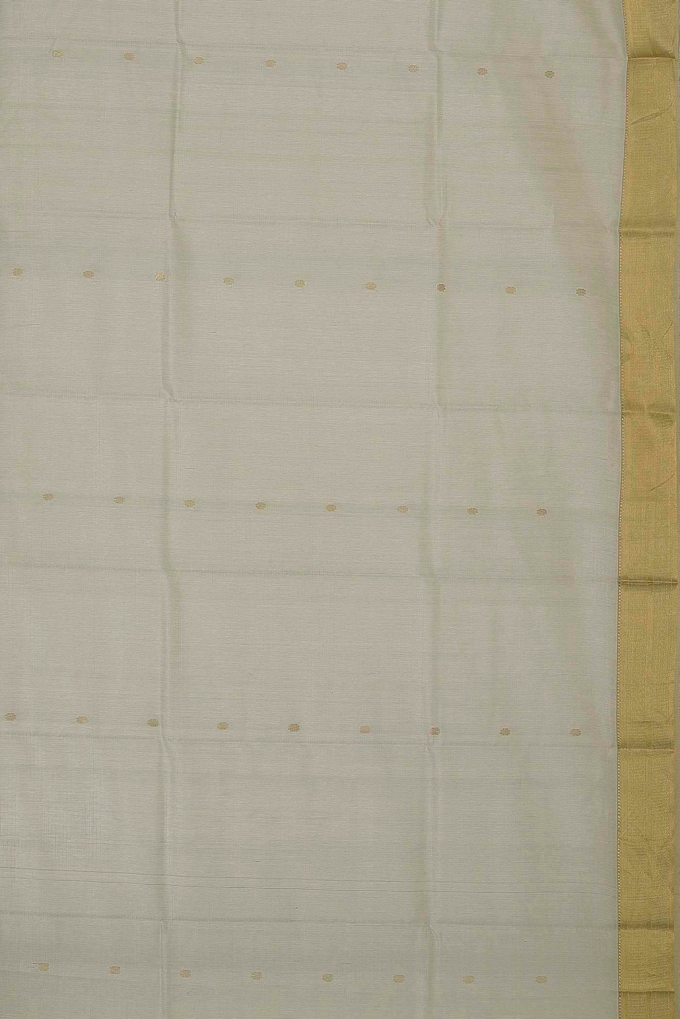 Beige Tussar Silk Saree