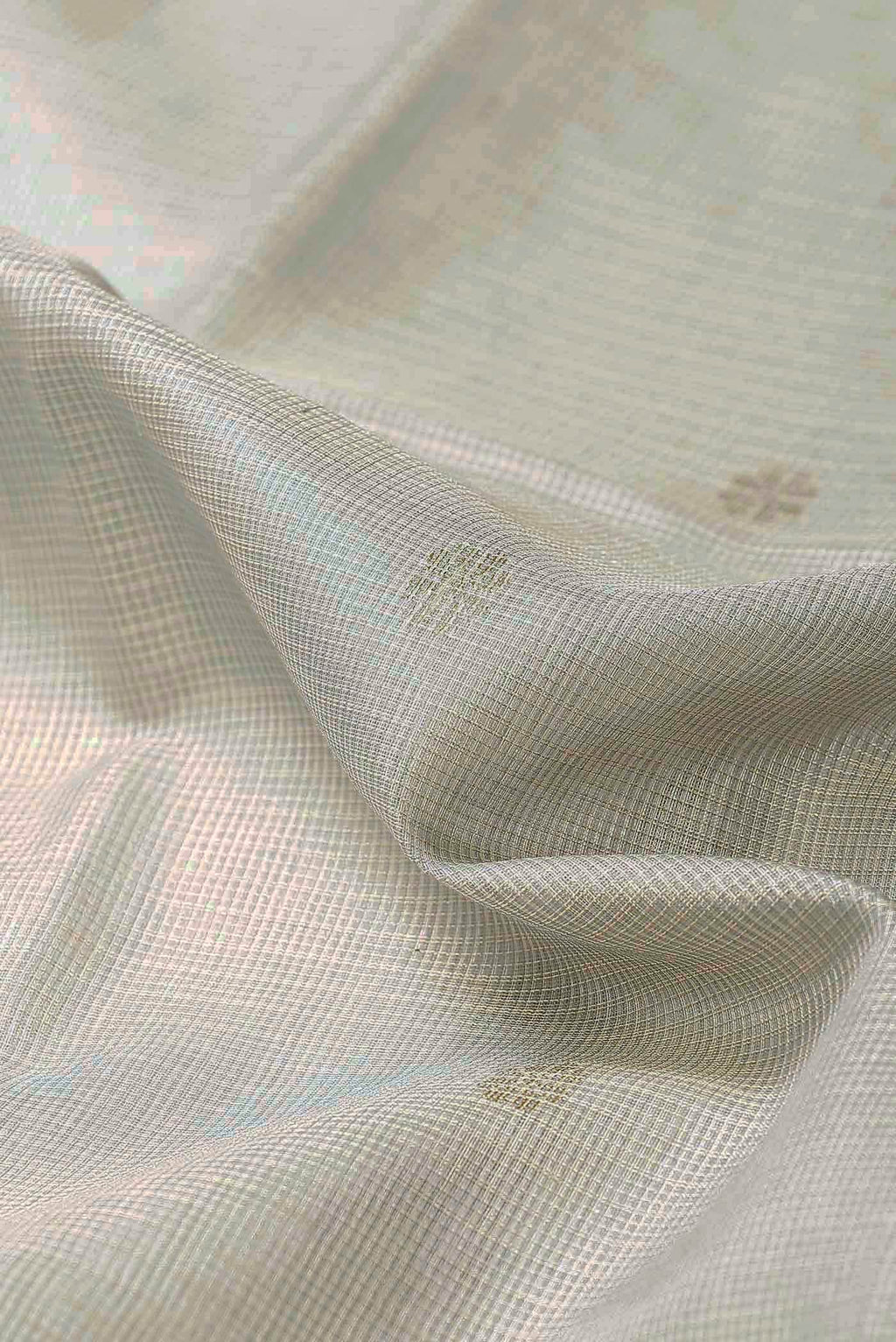 Beige Tussar Silk Saree