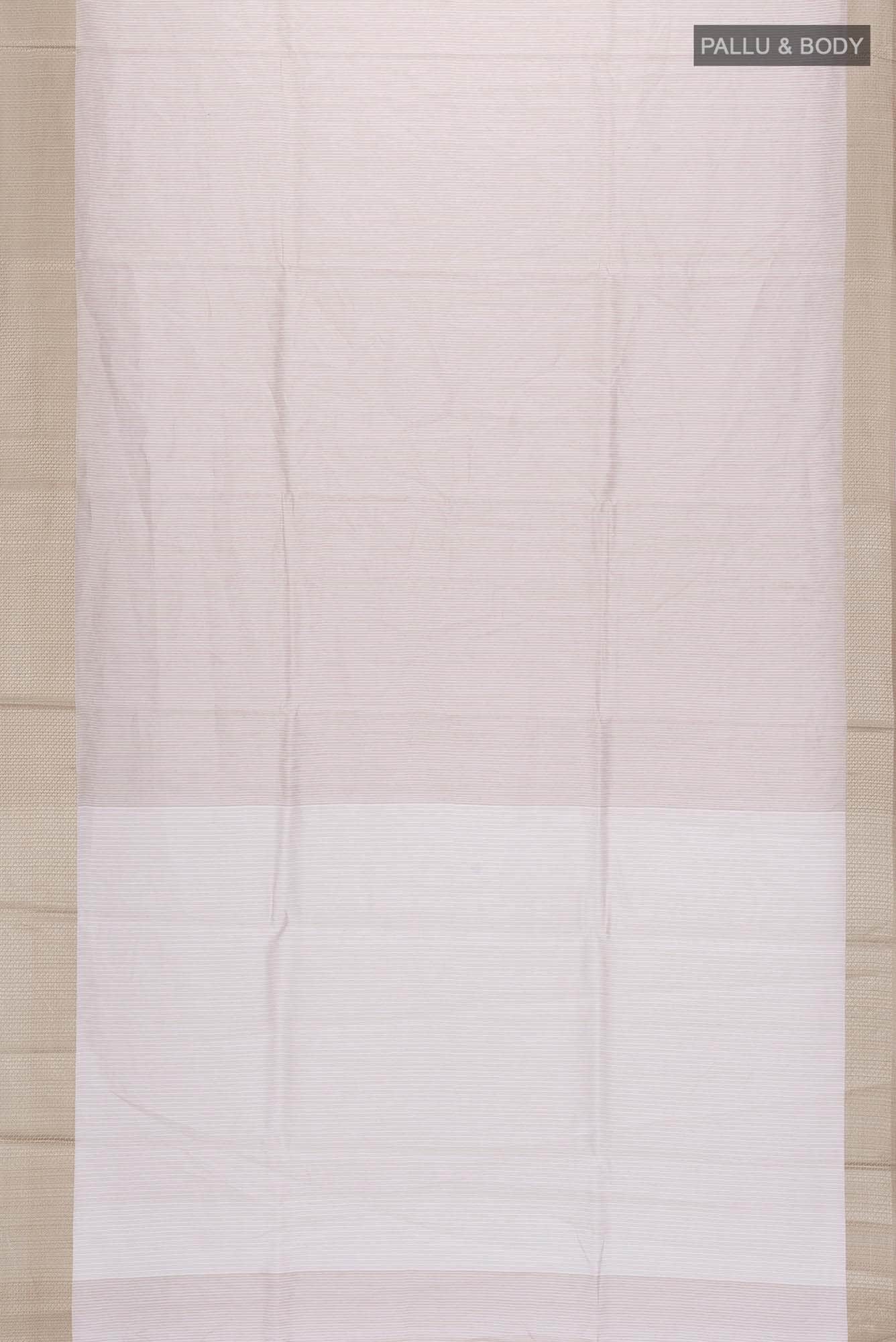 Beige Maheshwari Silk Cotton Saree
