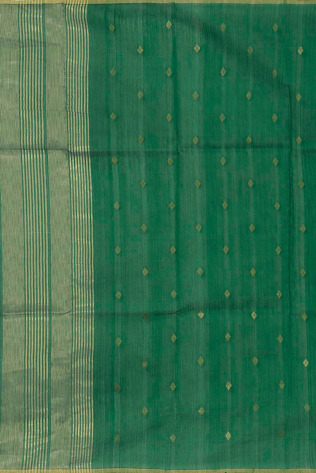 Green Maheshwari Silk Cotton Saree