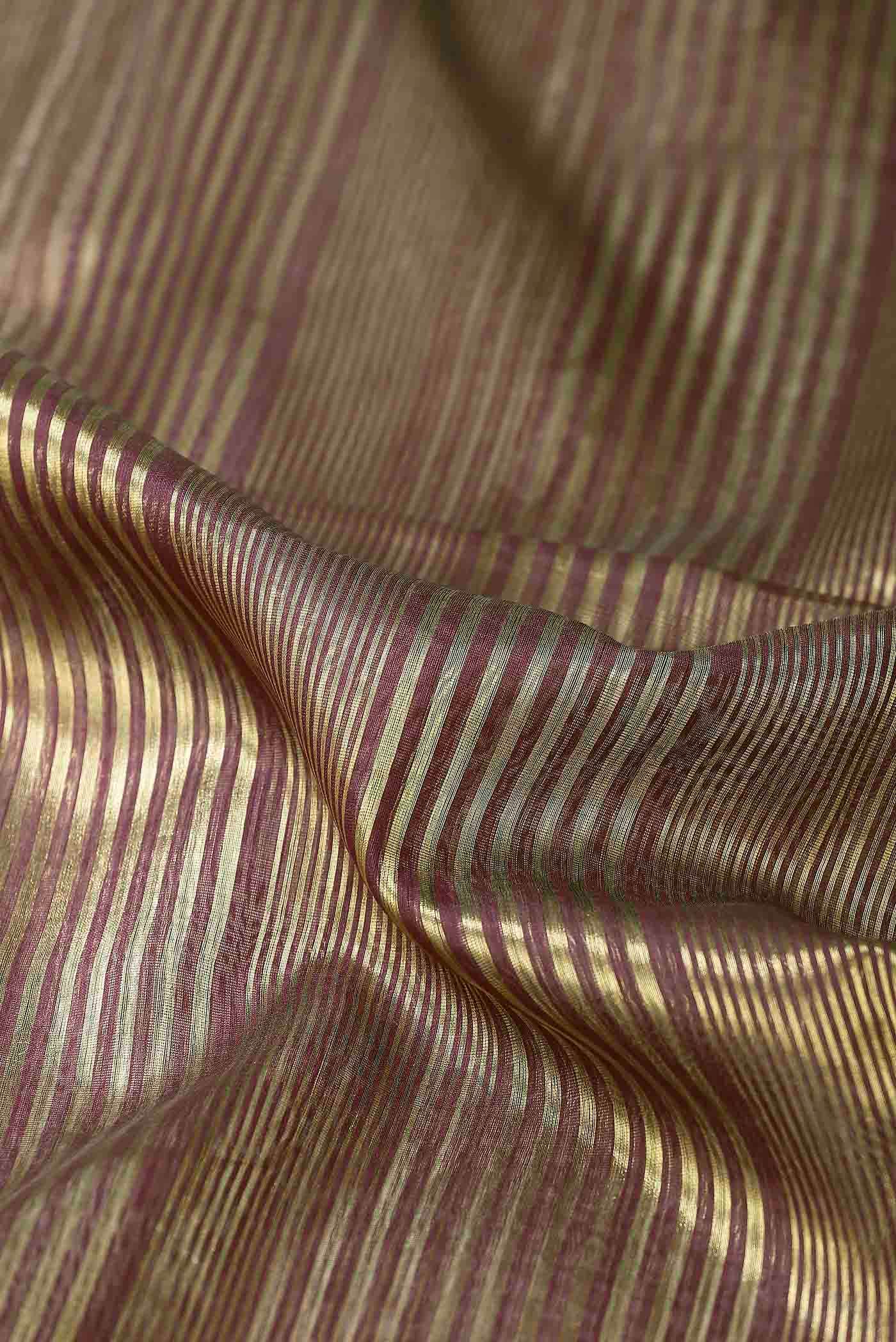 Brown Maheshwari Silk Cotton Saree