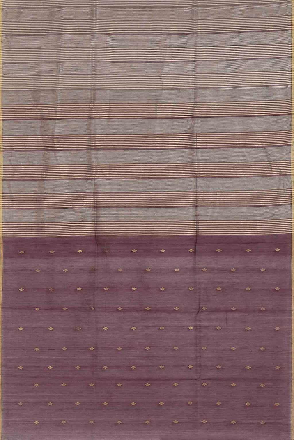 Brown Maheshwari Silk Cotton Saree