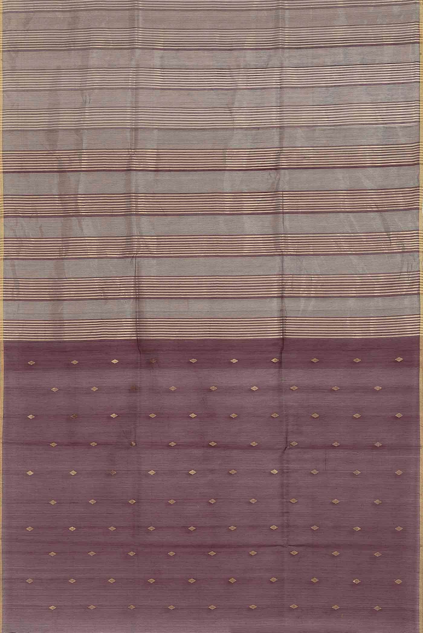 Brown Maheshwari Silk Cotton Saree