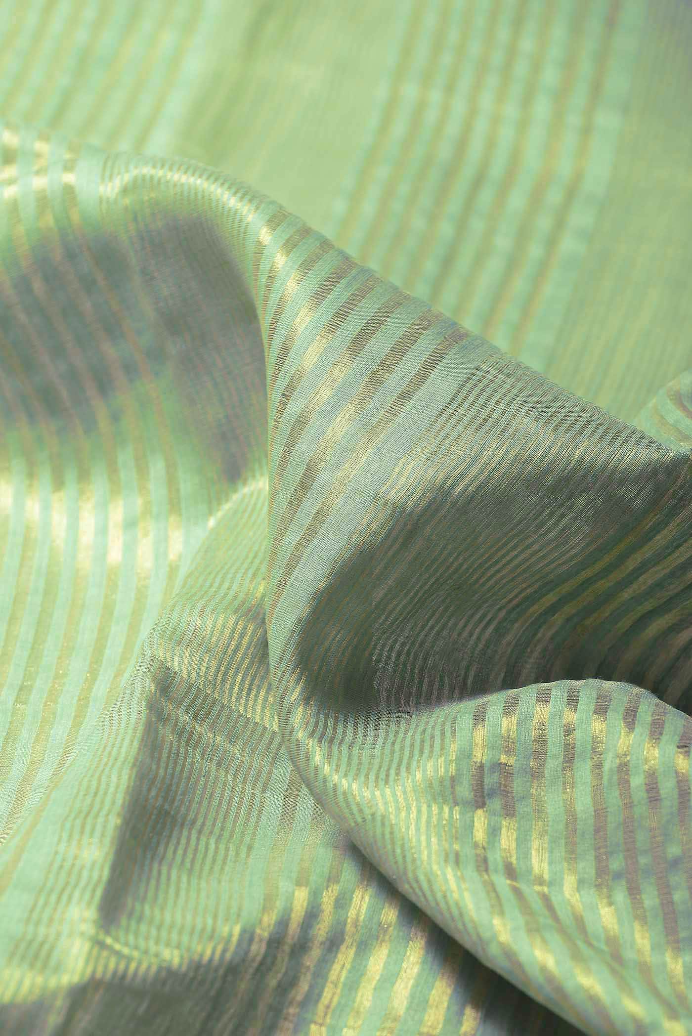 Green Maheshwari Silk Cotton Saree
