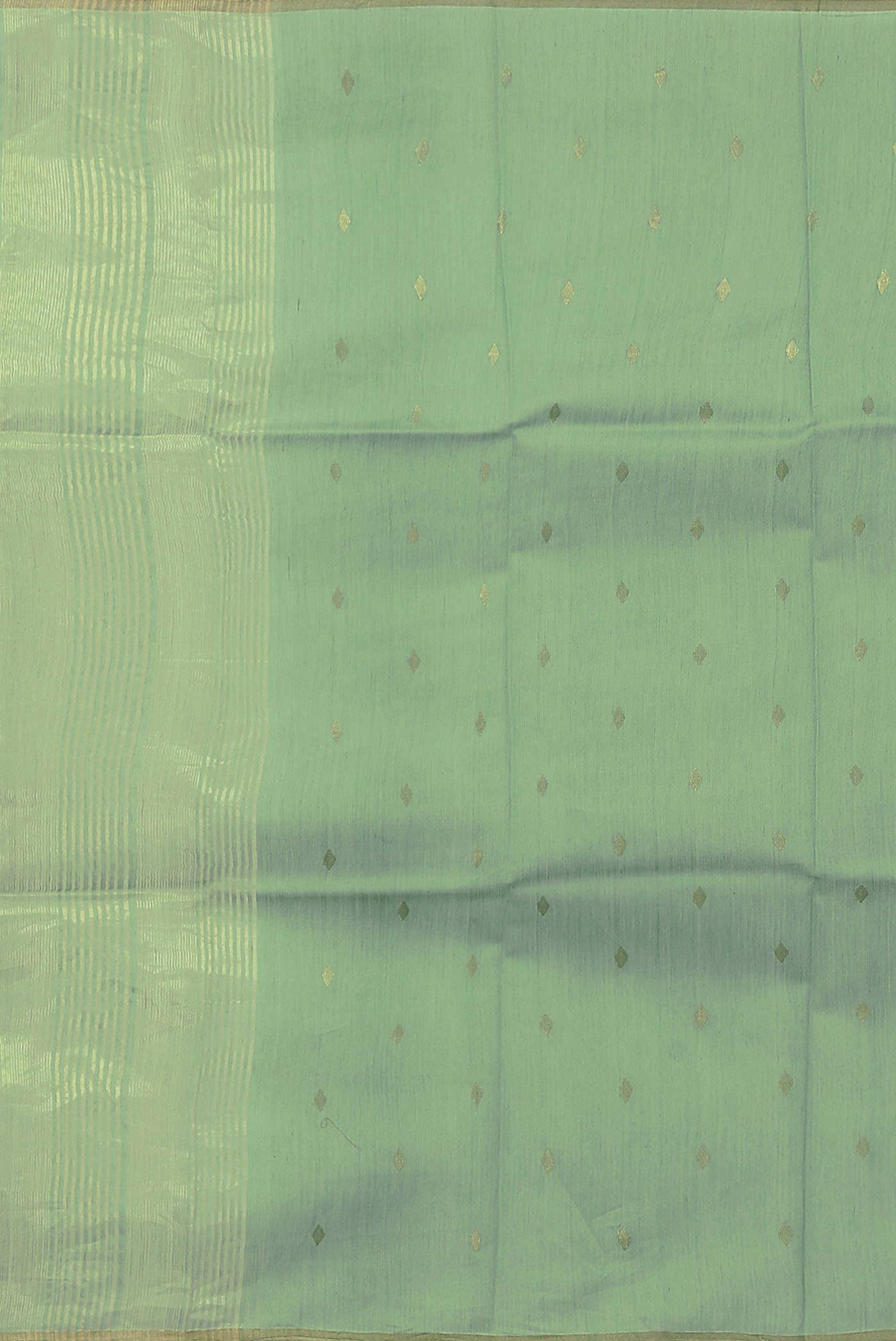 Green Maheshwari Silk Cotton Saree