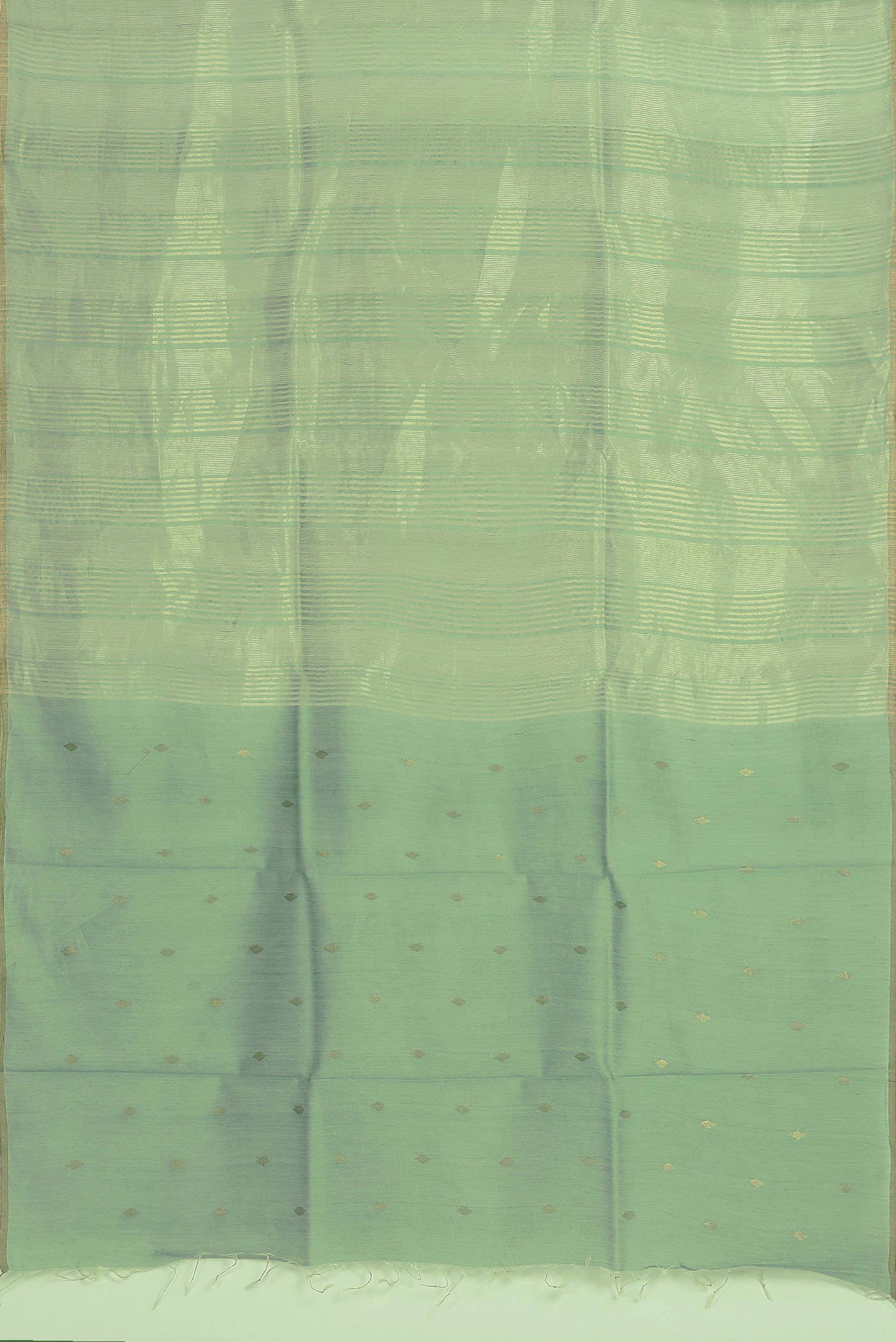 Green Maheshwari Silk Cotton Saree
