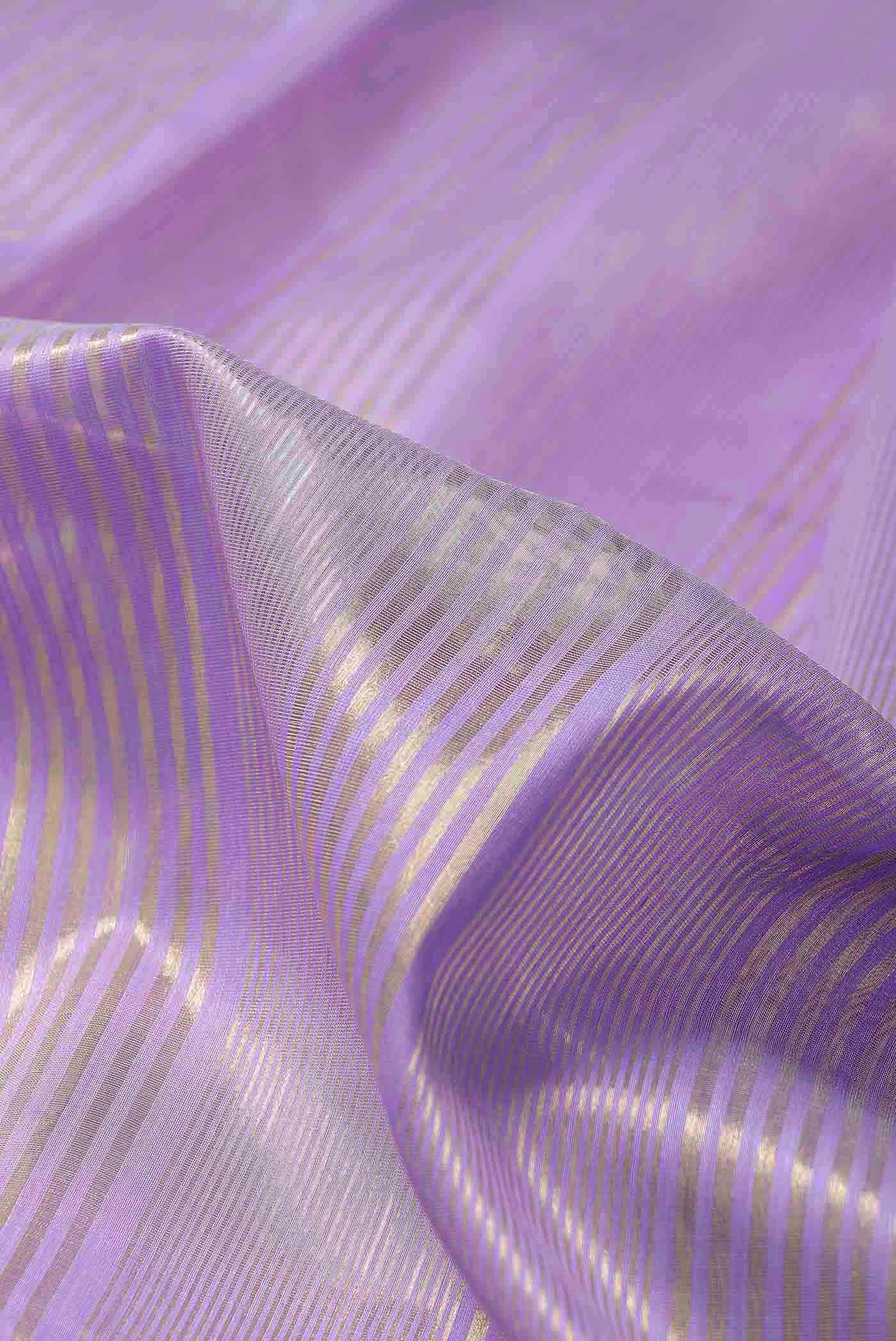 Lavender Maheshwari Silk Cotton Saree