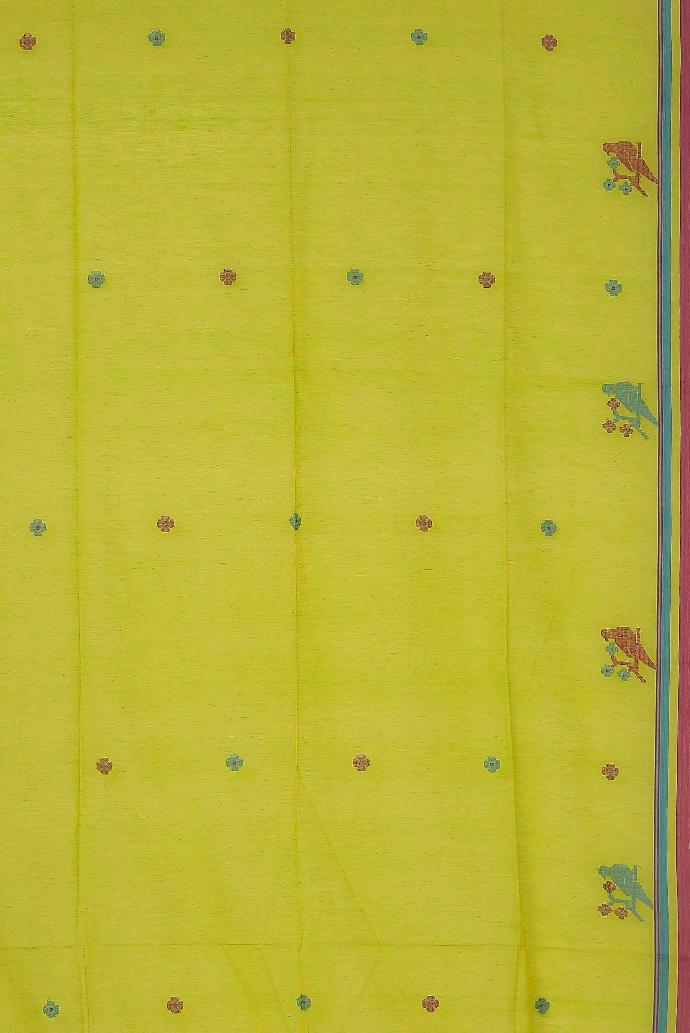 Green Bengal Cotton Saree