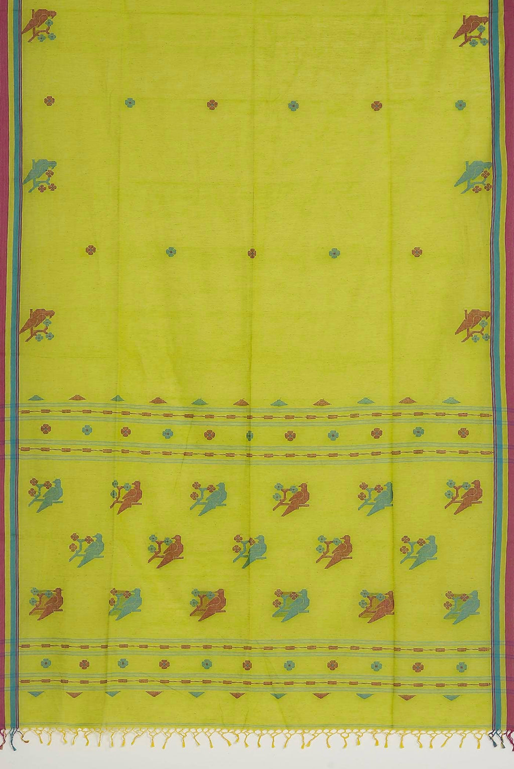 Green Bengal Cotton Saree