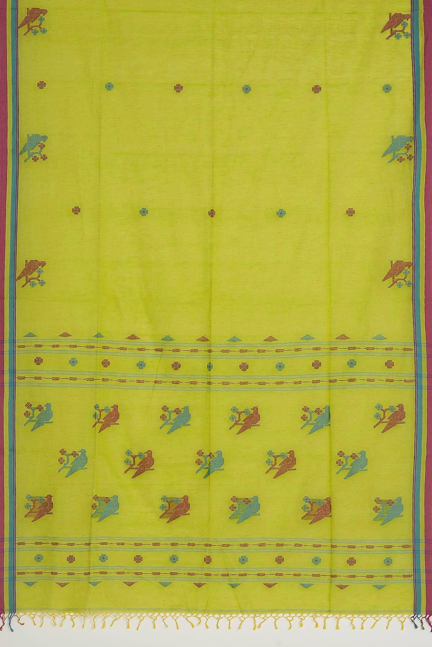 Green Bengal Cotton Saree