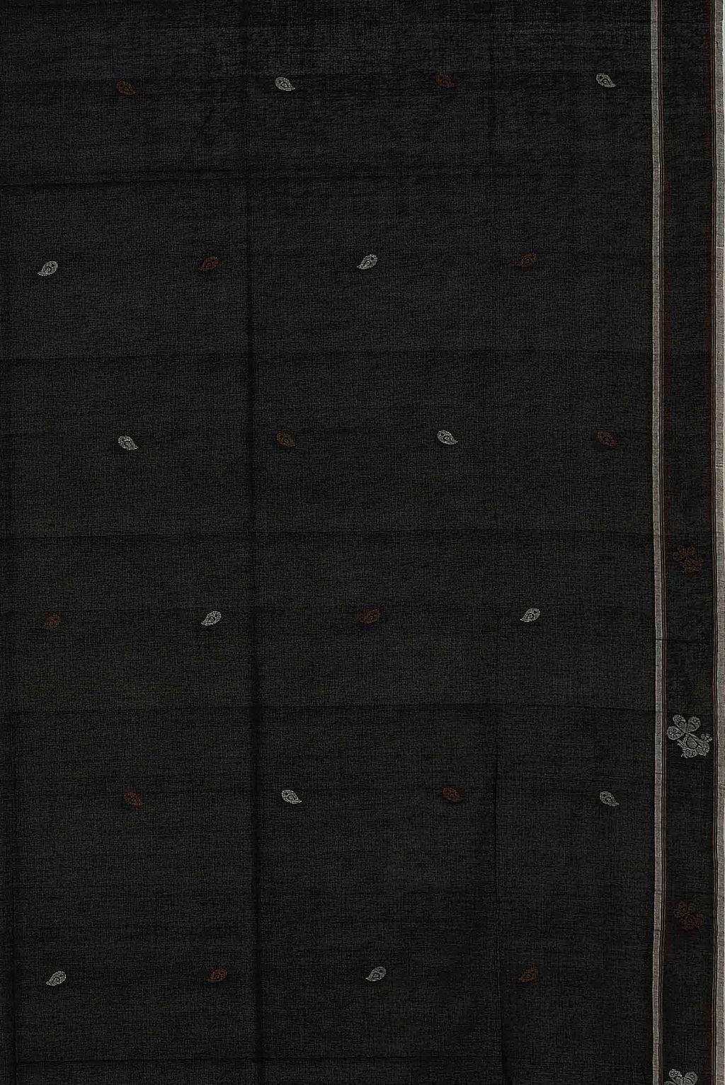 Black Bengal Cotton Saree