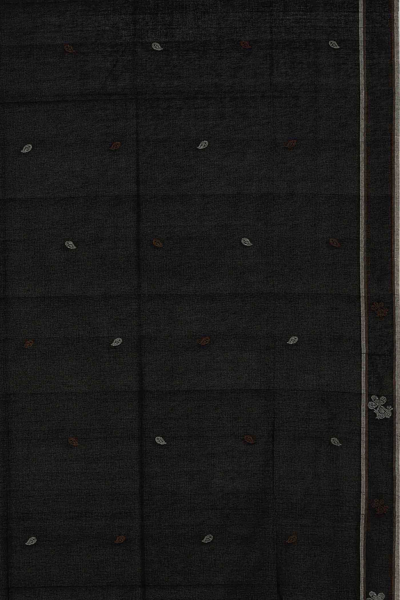 Black Bengal Cotton Saree