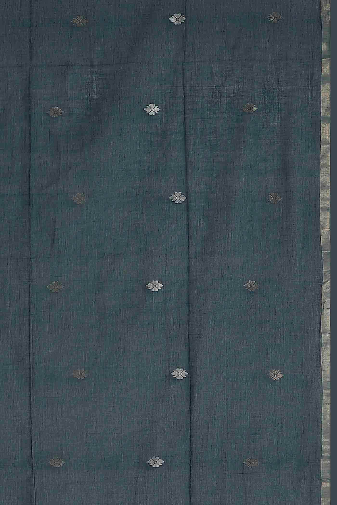 Blue Bengal Cotton Saree