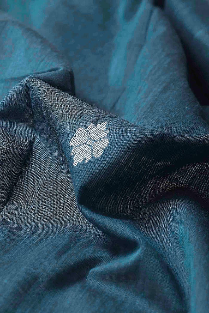 Blue Bengal Cotton Saree