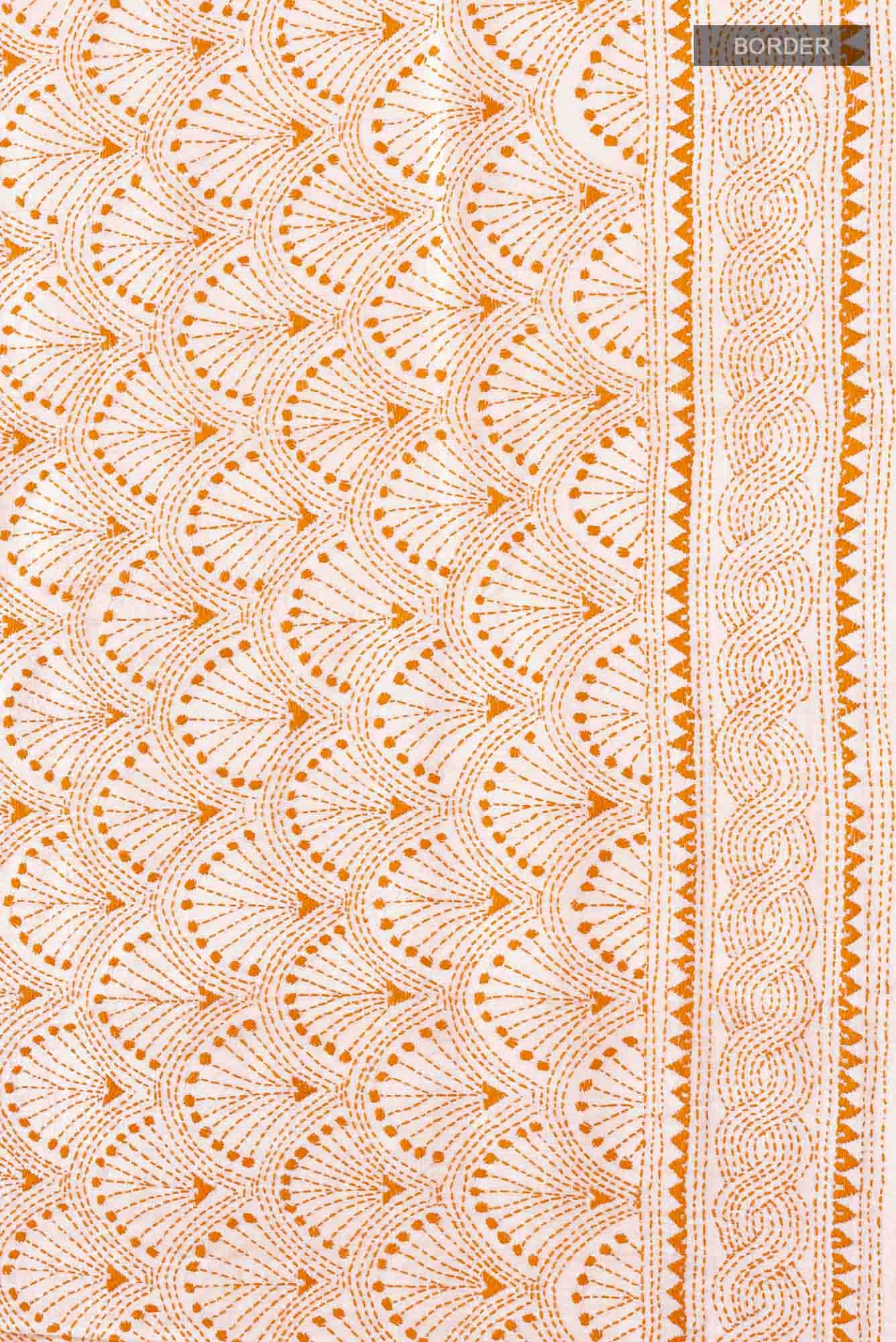 Beige Tussar Saree