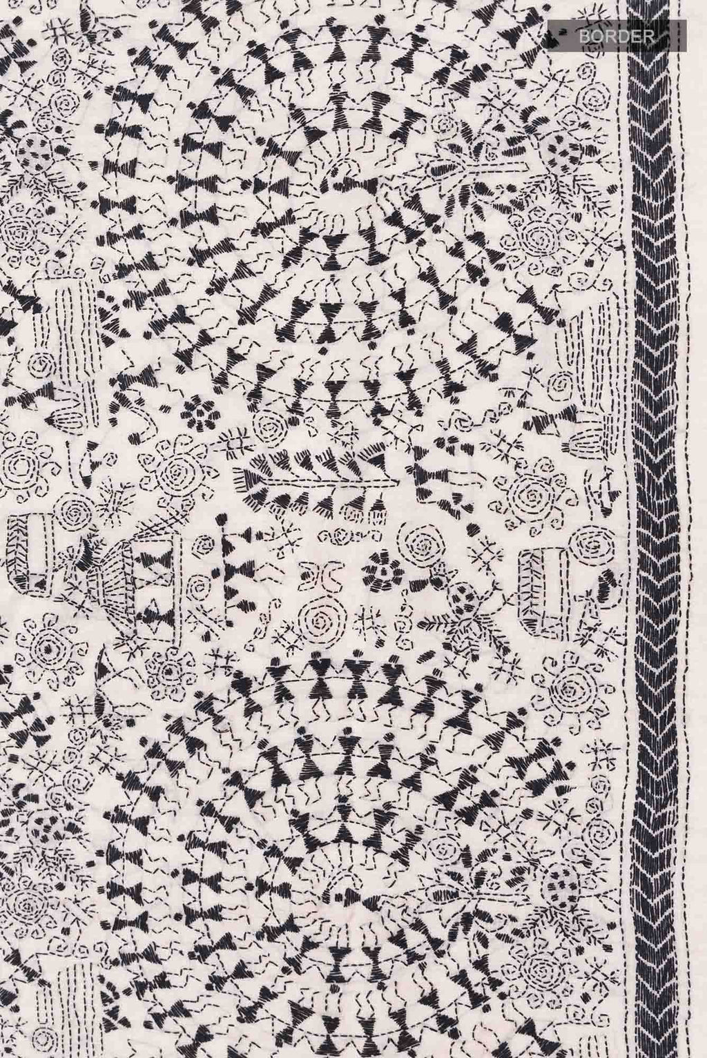 Beige Tussar Saree