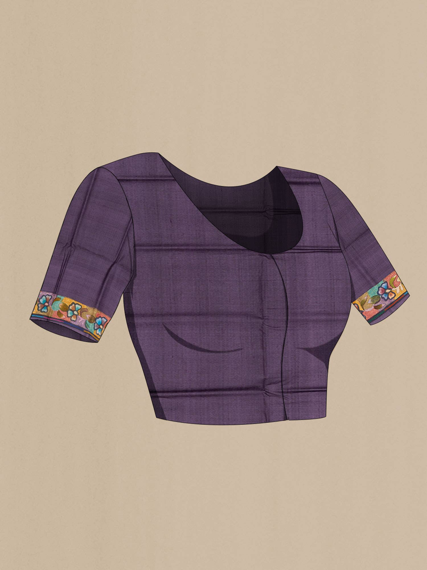 Violet Tussar Saree