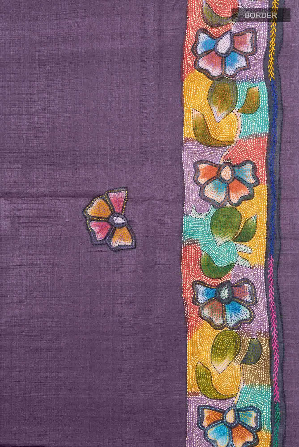 Violet Tussar Saree