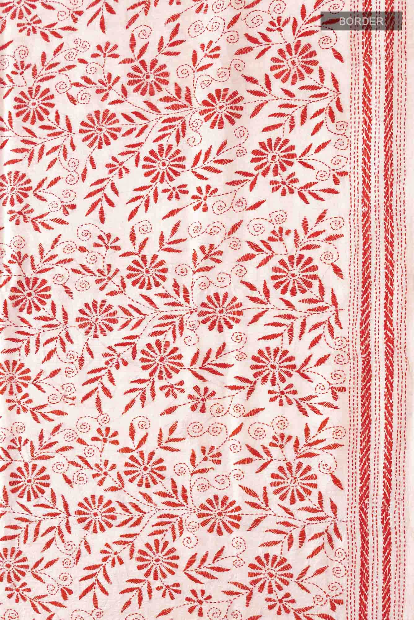 Beige Tussar Saree