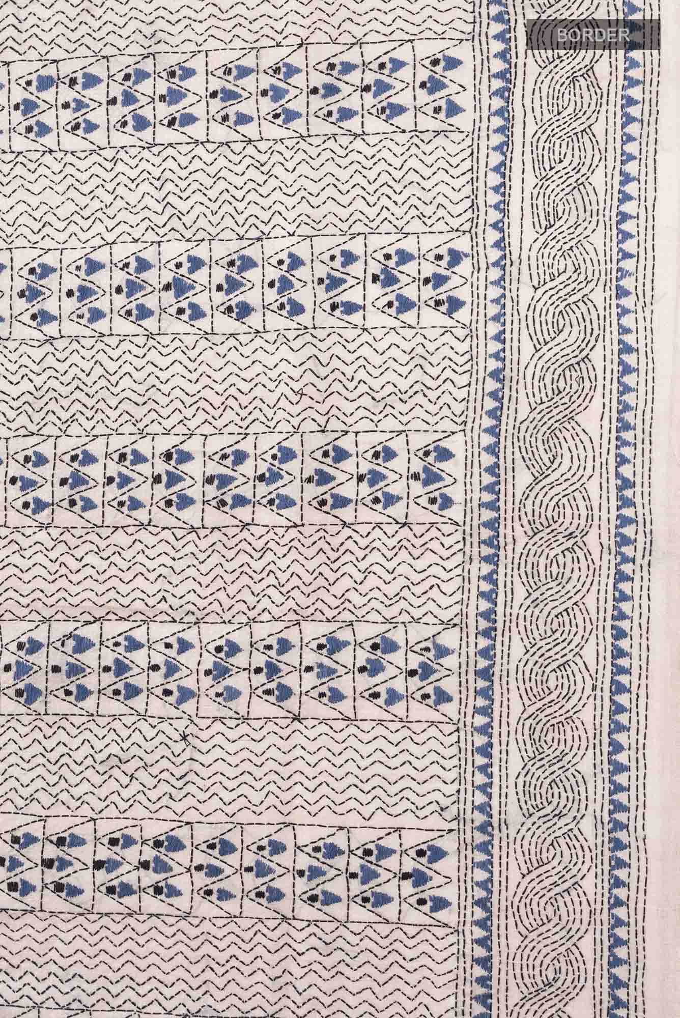 Beige Tussar Saree