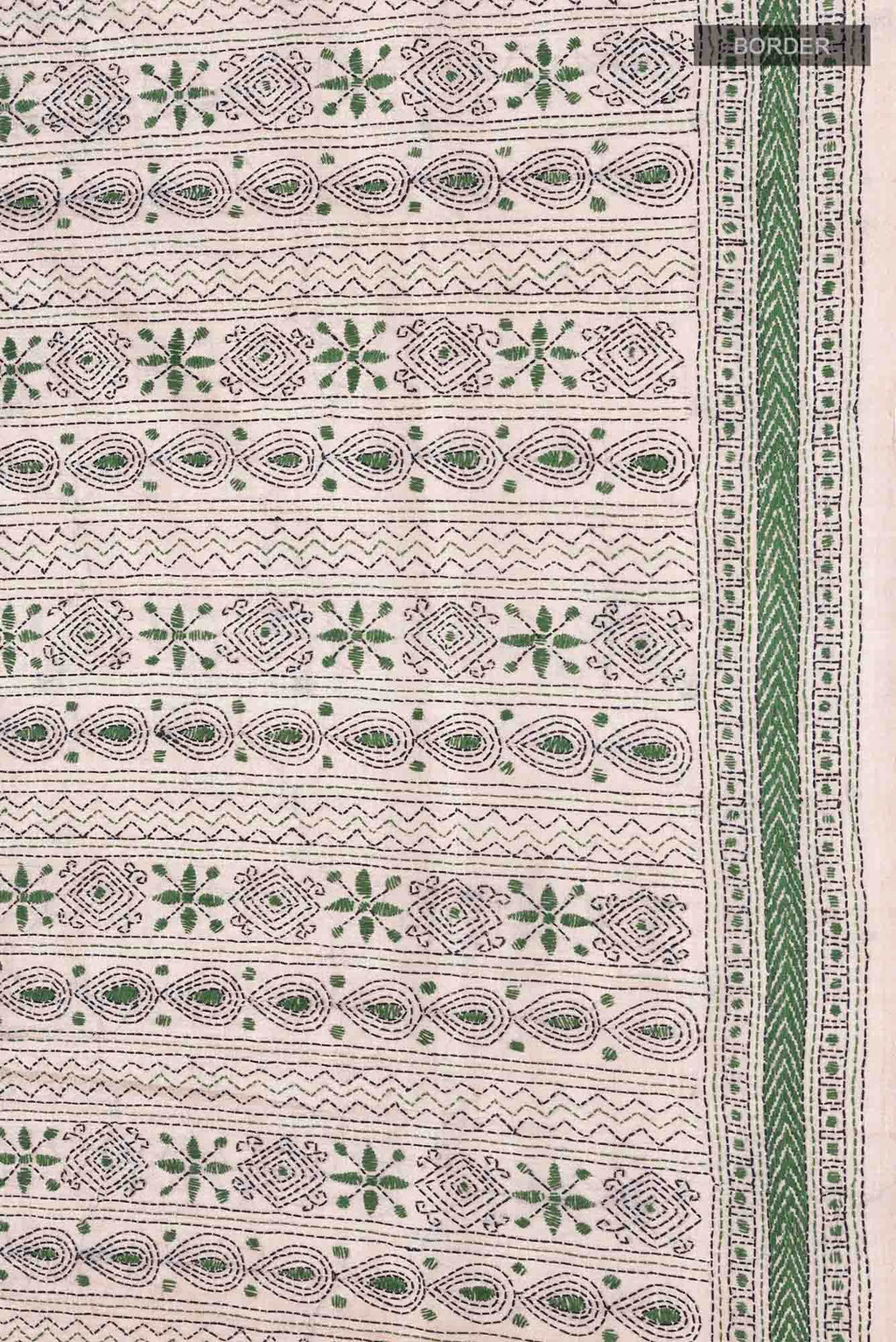 Beige Tussar Saree