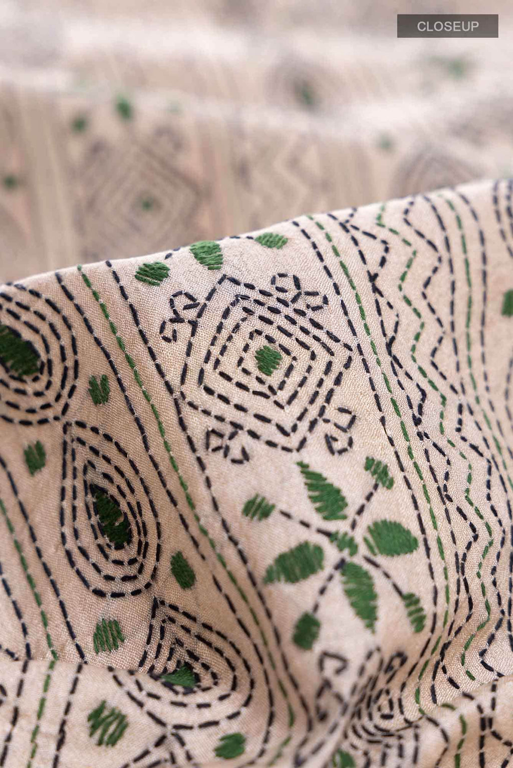 Beige Tussar Saree