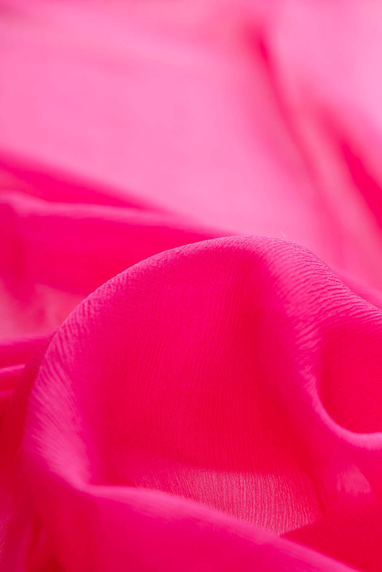 Dark Pink Chiffon Saree