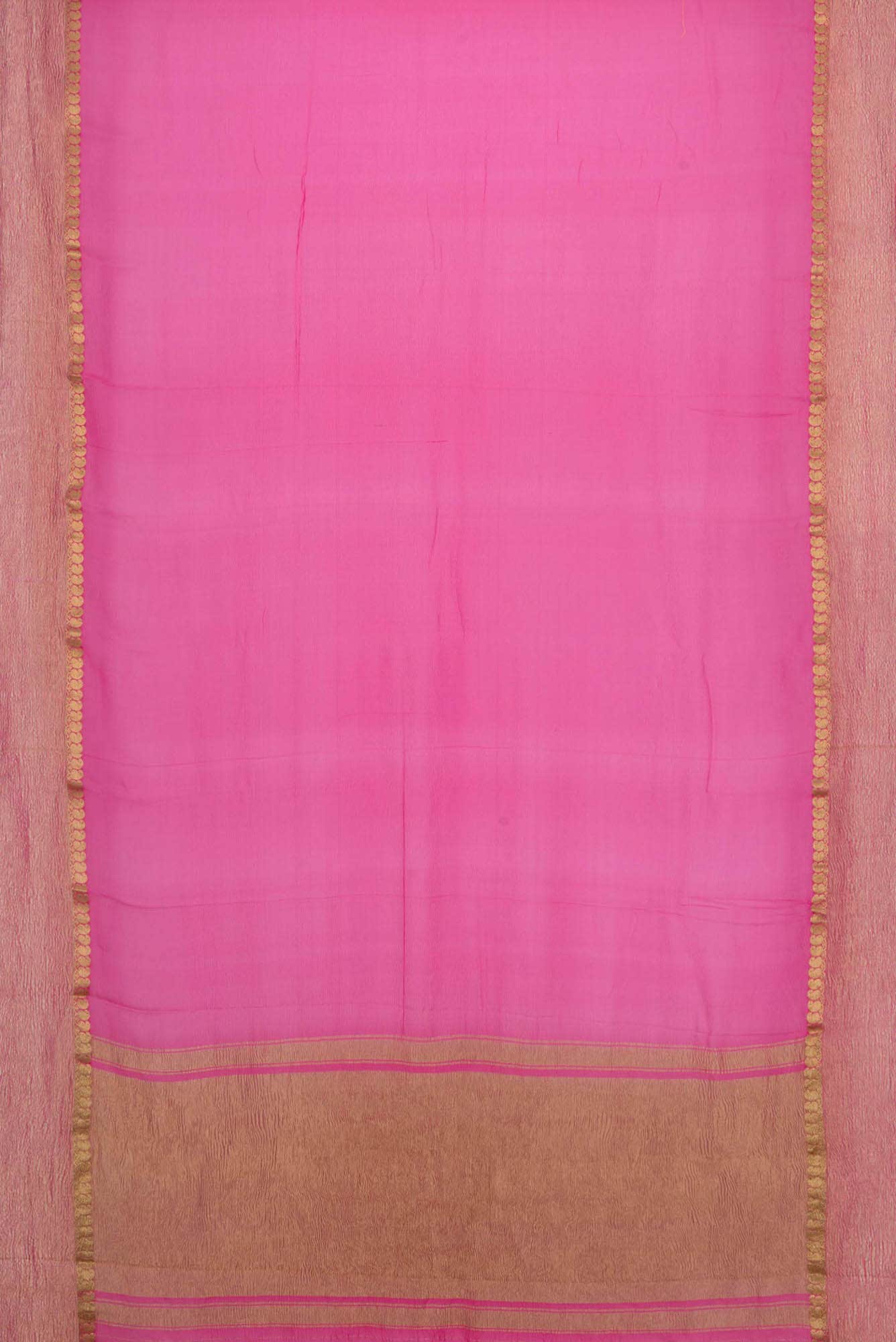 Dark Pink Chiffon Saree