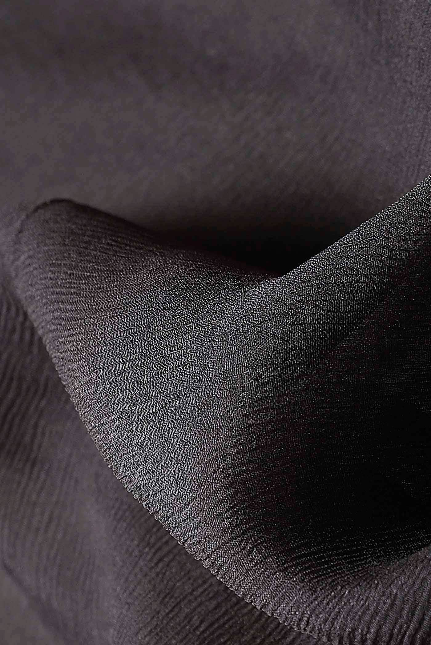 Black Mysore Chiffon Saree