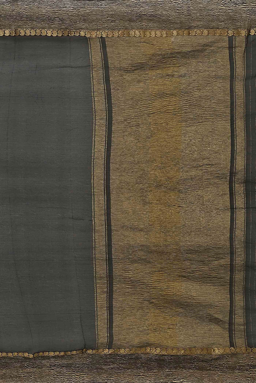 Black Mysore Chiffon Saree