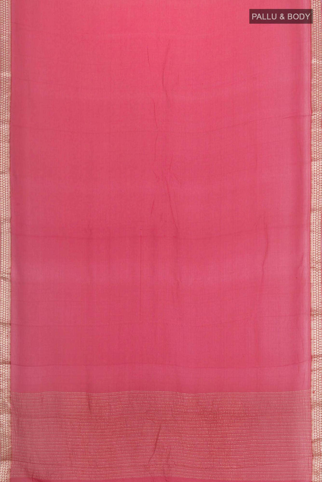 Deep Red Mysore Chiffon Saree