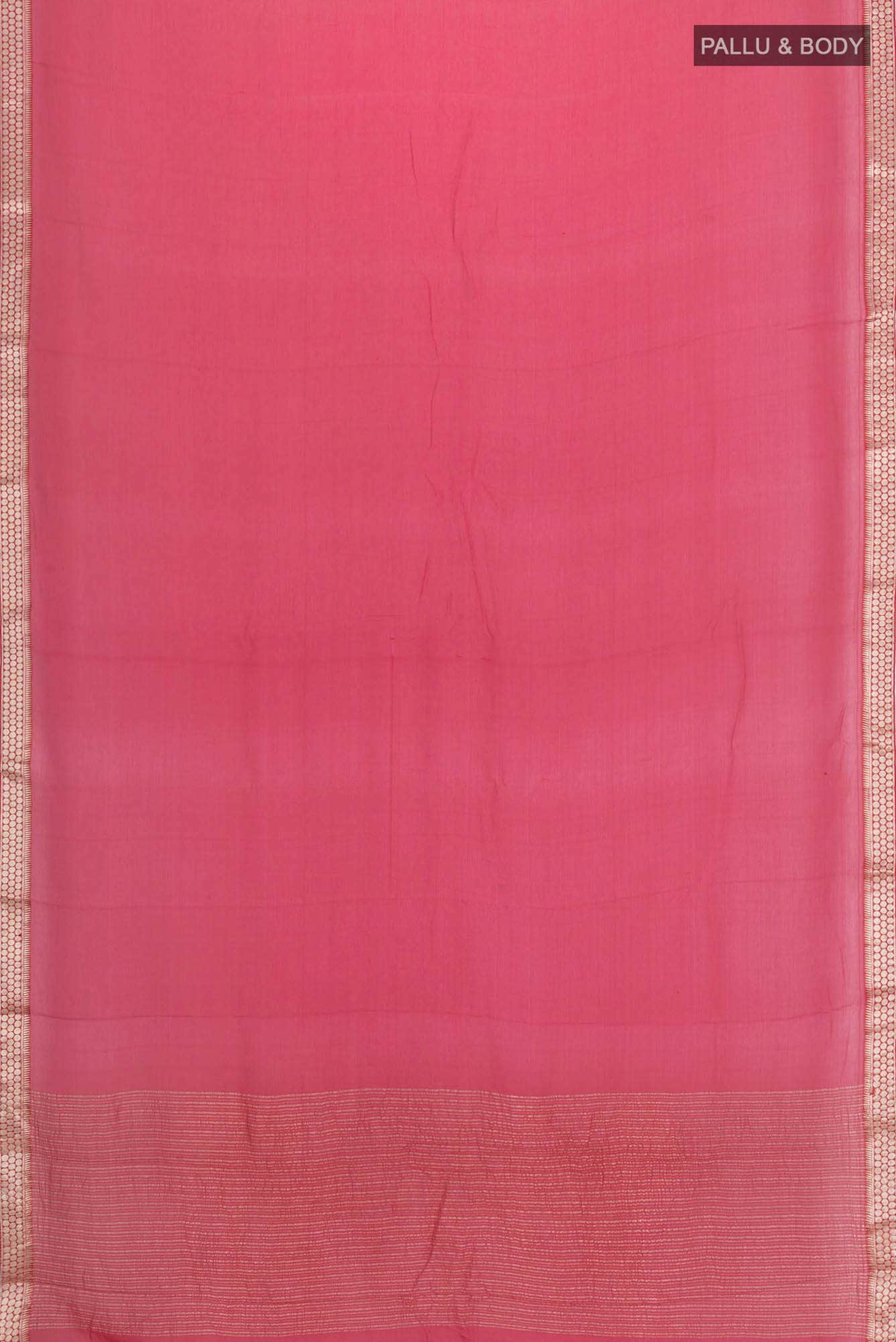 Deep Red Mysore Chiffon Saree