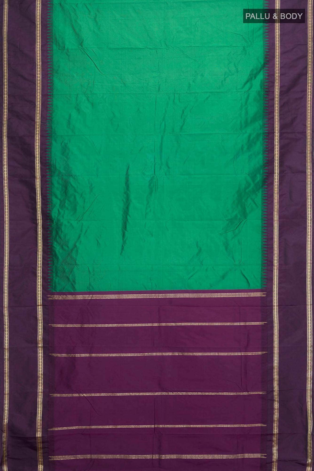 Bottle Green Blended Bangalore Silk Saree