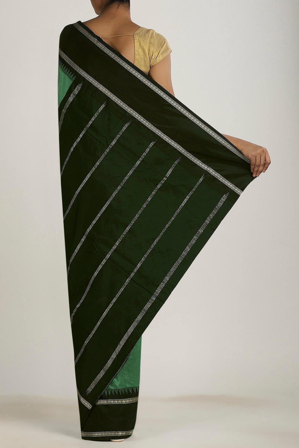 Green Blended Bangalore Silk Saree