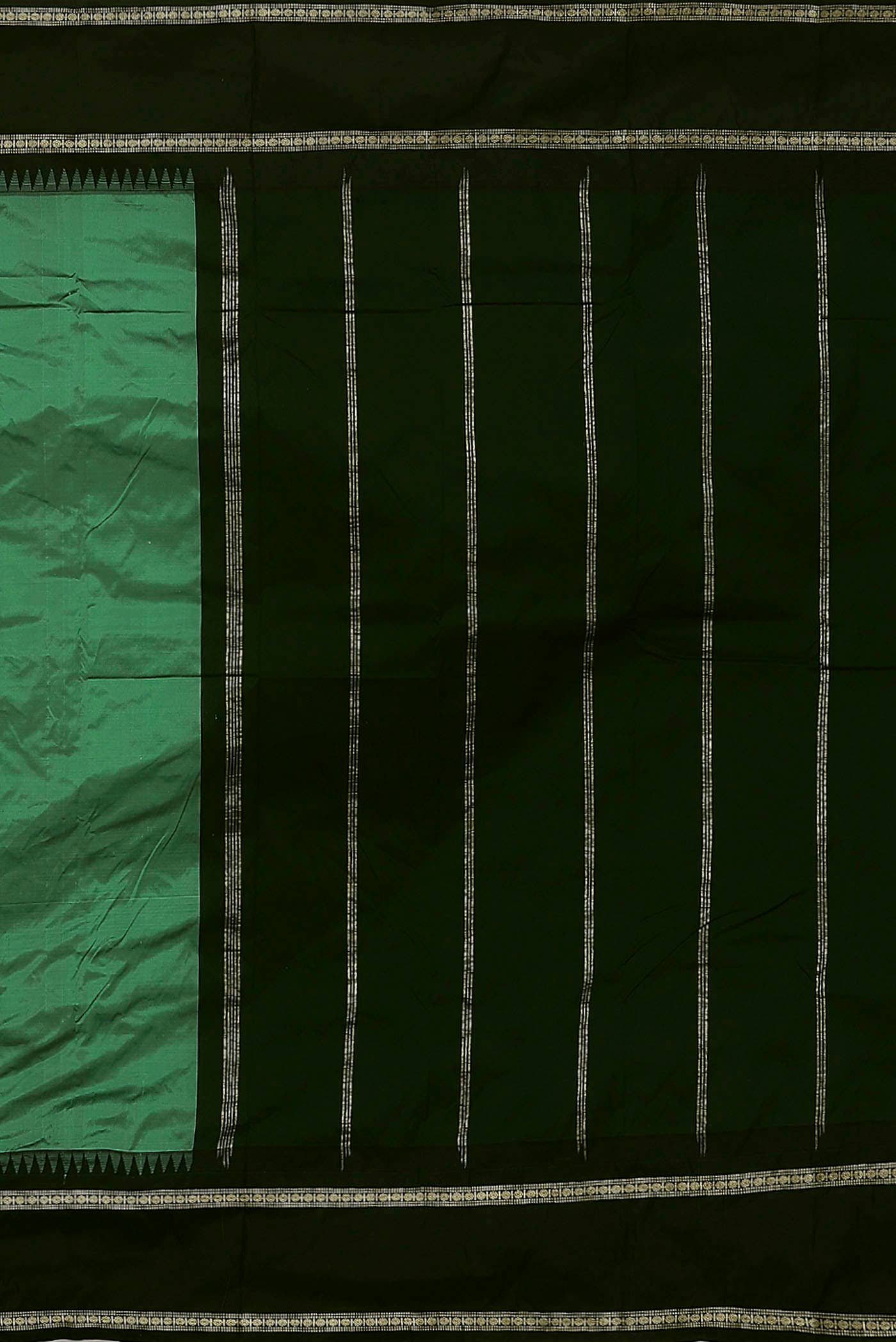 Green Blended Bangalore Silk Saree
