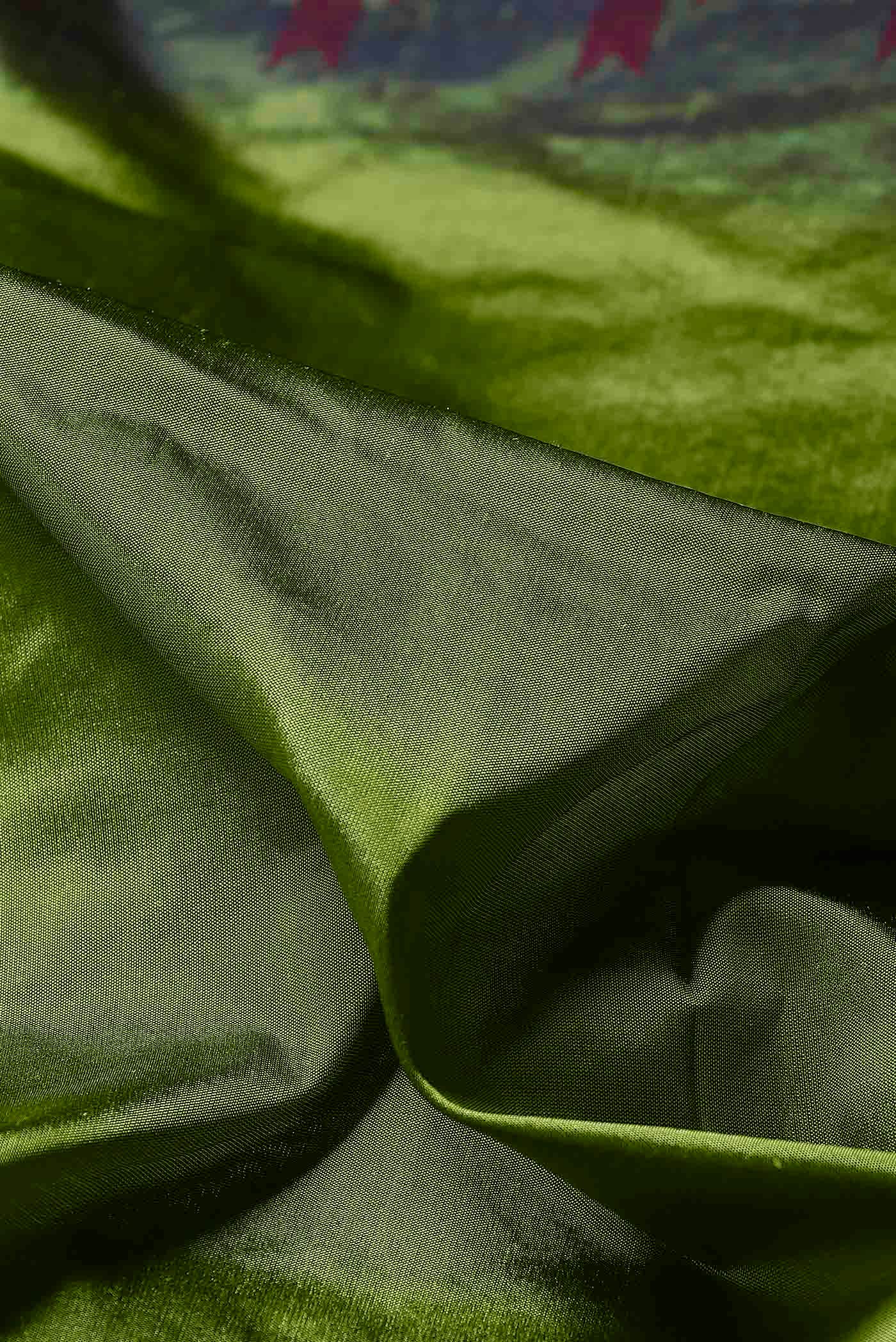 Green Blended Bangalore Silk Saree
