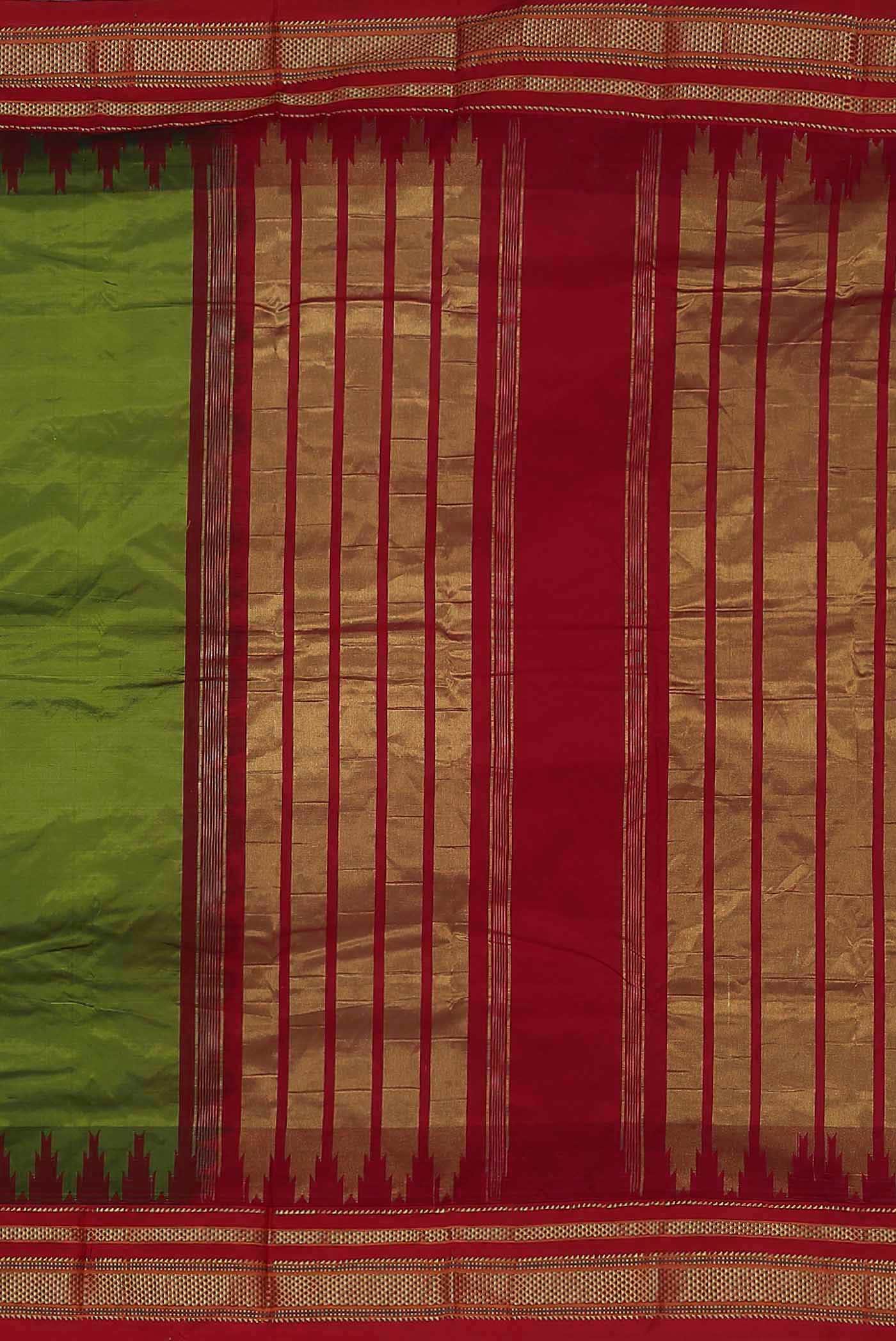 Green Blended Bangalore Silk Saree