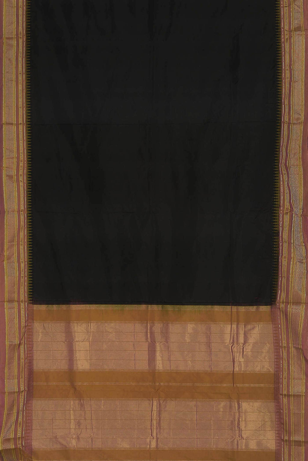 Black Blended Bangalore Silk Saree
