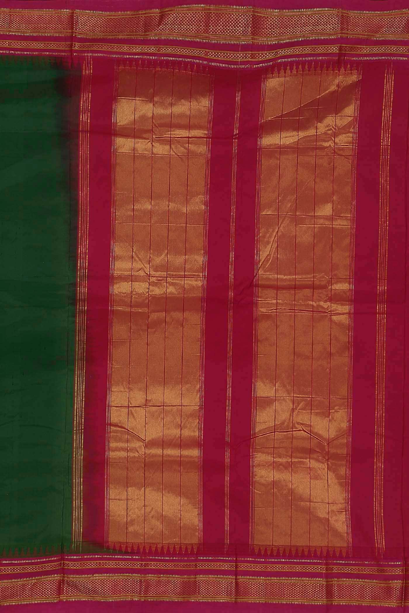 Green Blended Bangalore Silk Saree