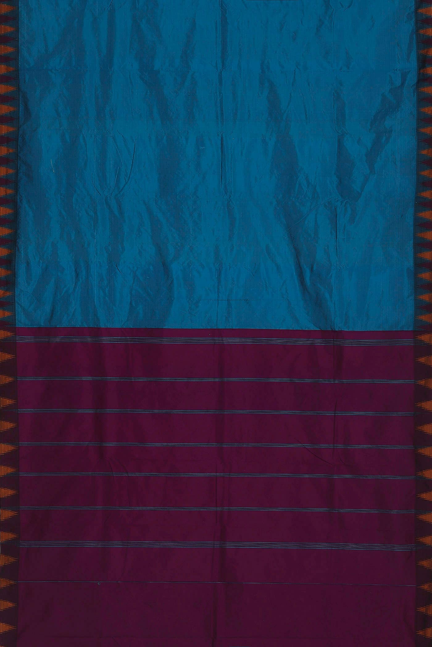 Blue Blended Bangalore Silk Saree
