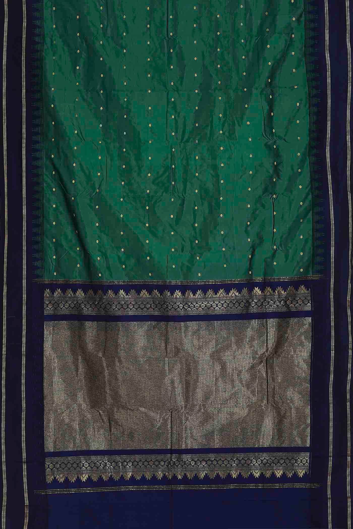 Green Blended Bangalore Silk Saree