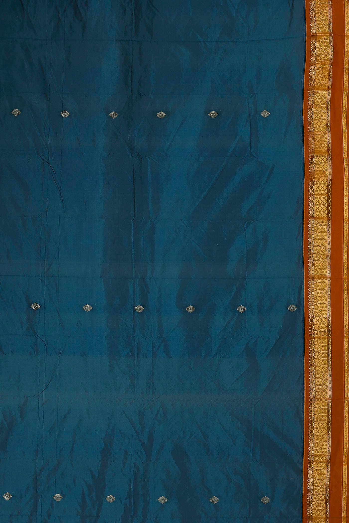 Blue Blended Bangalore Silk Saree
