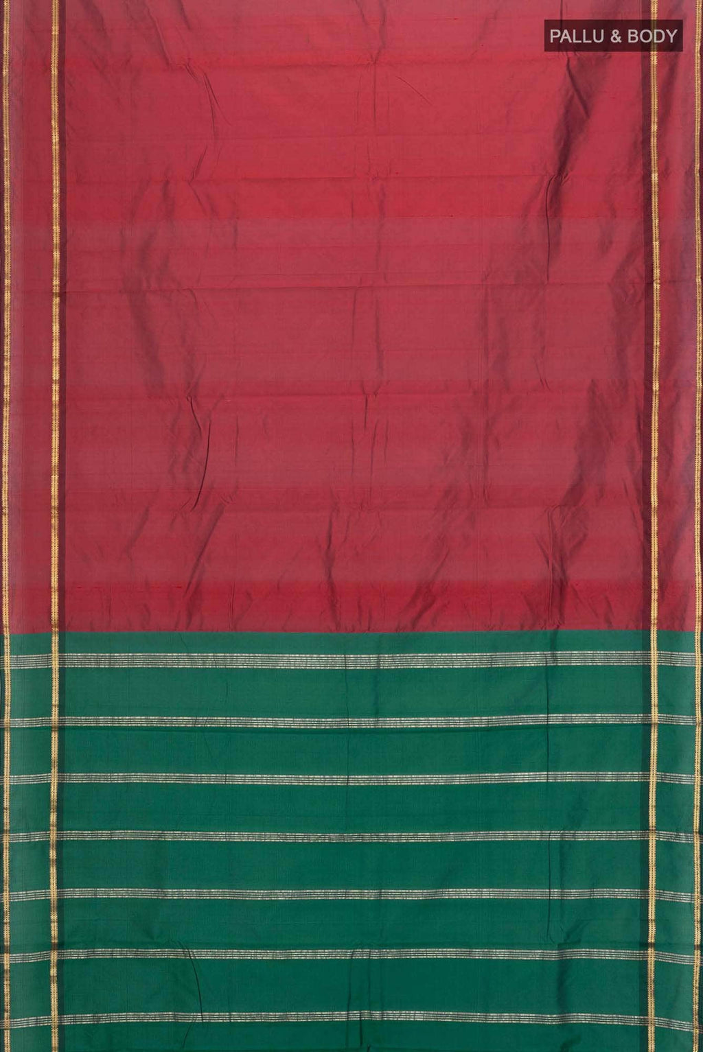 Maroon Blended Bangalore Silk Saree