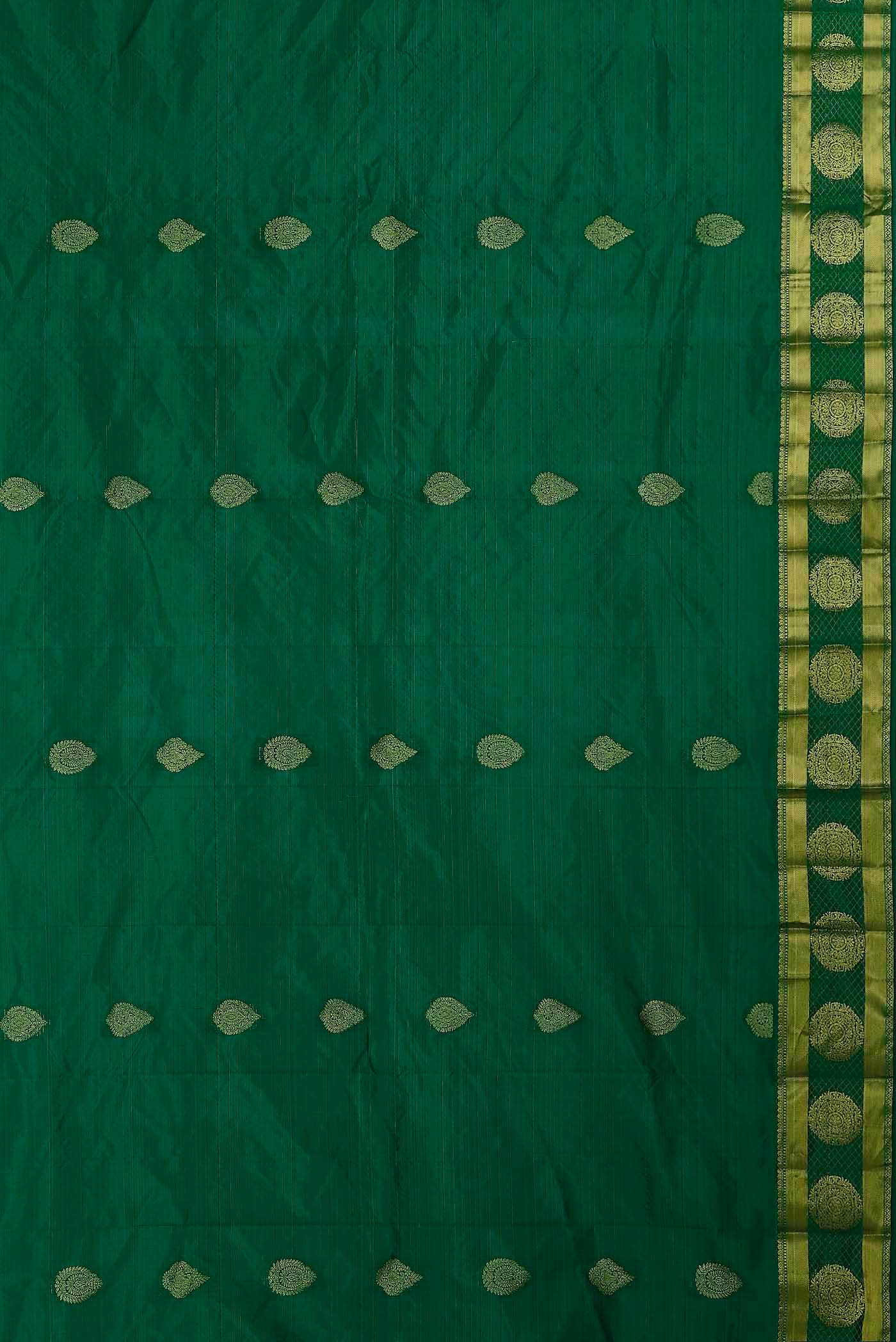 Green Blended Bangalore Silk Saree