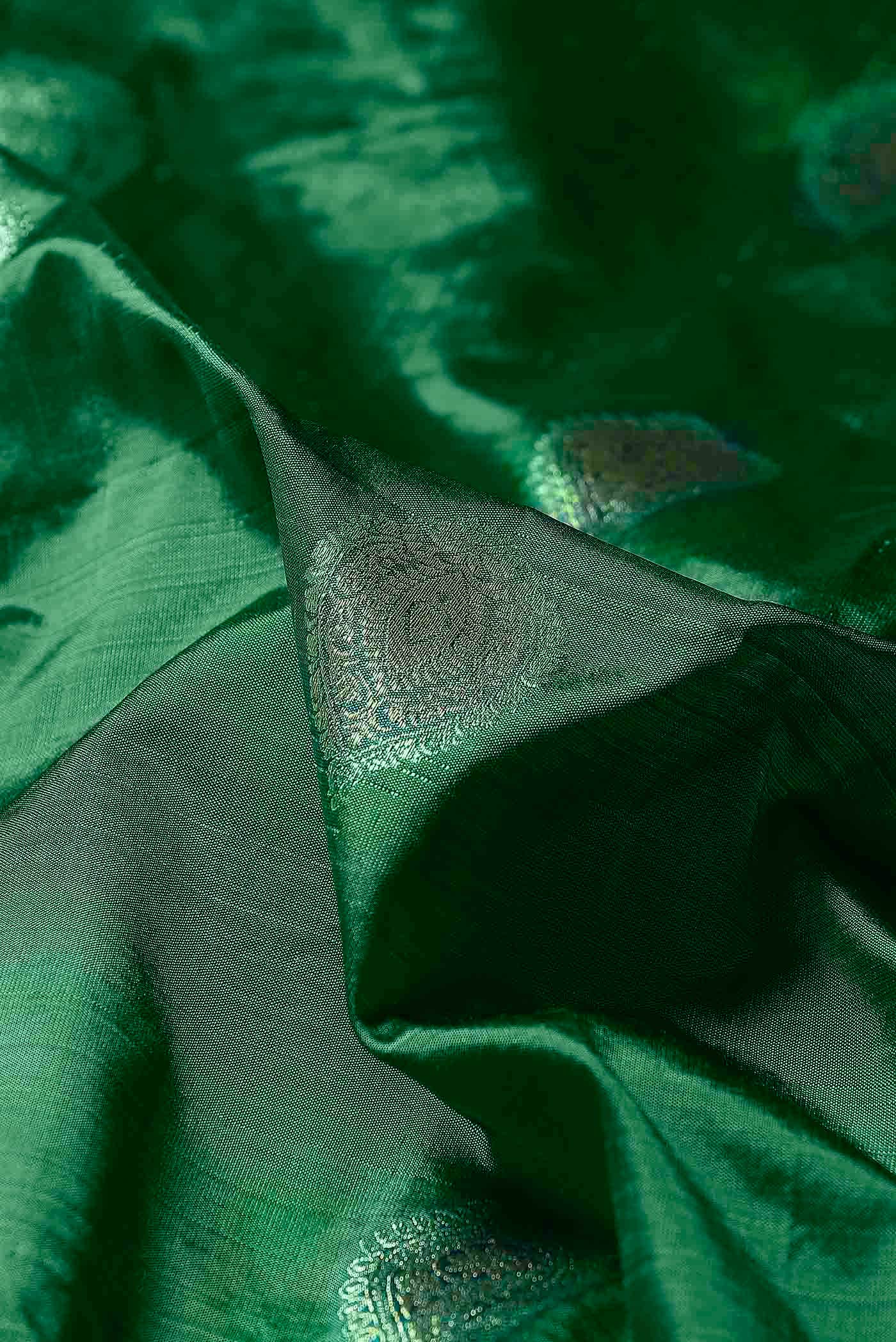Green Blended Bangalore Silk Saree