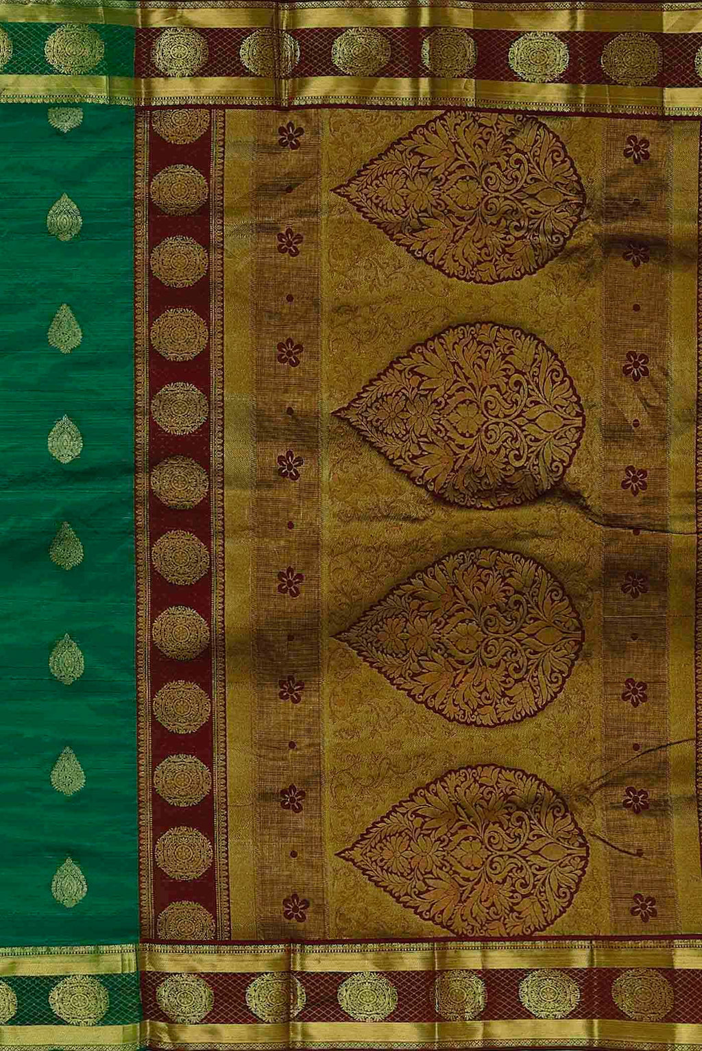 Green Blended Bangalore Silk Saree