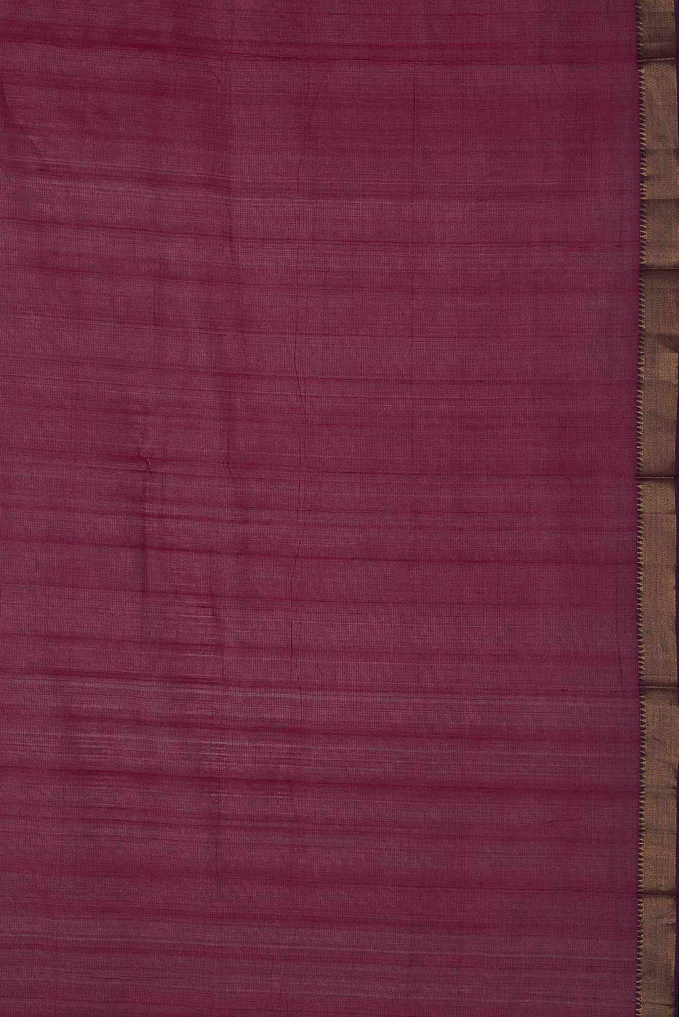 Dark Pink Mangalagiri Cotton Saree