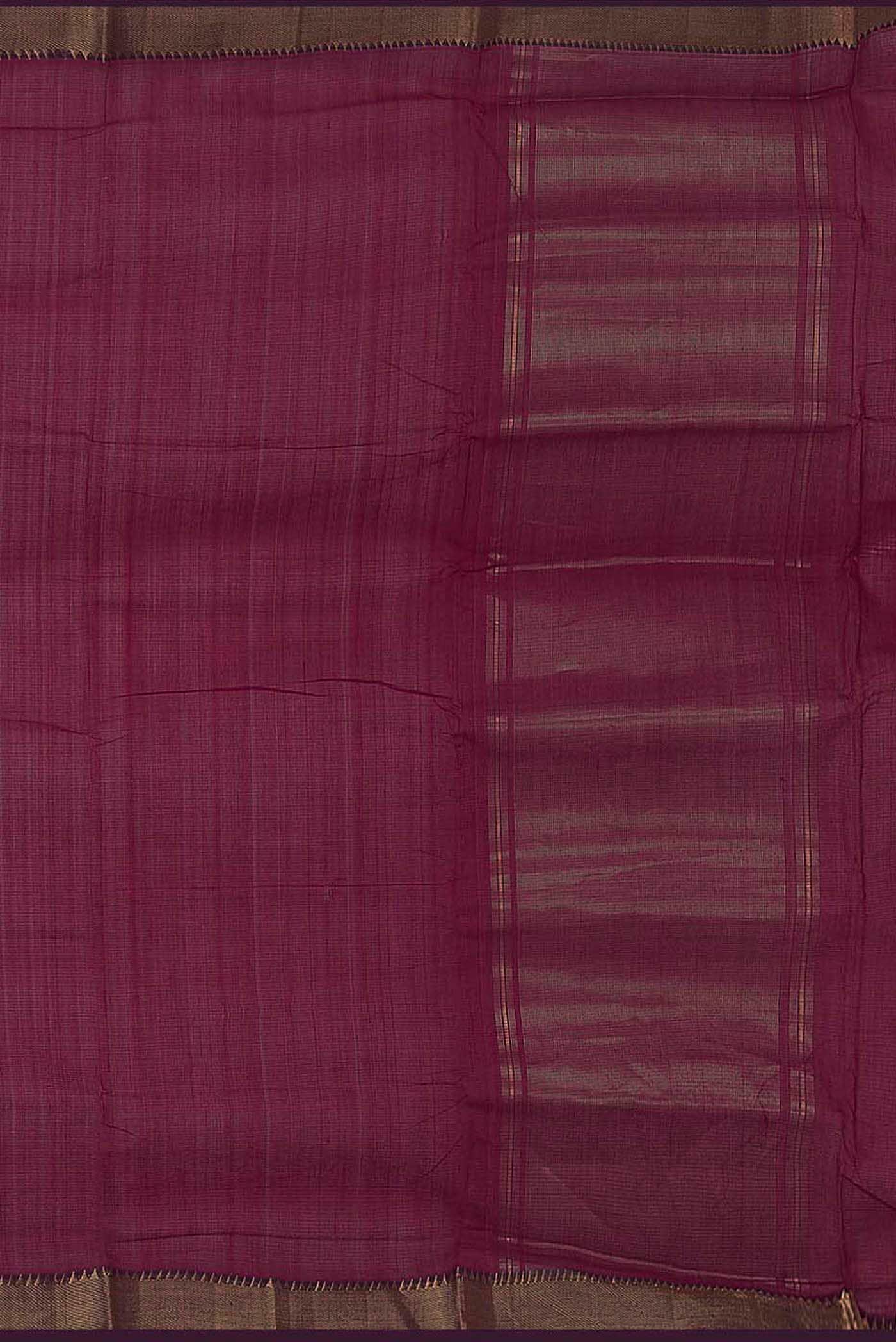 Dark Pink Mangalagiri Cotton Saree