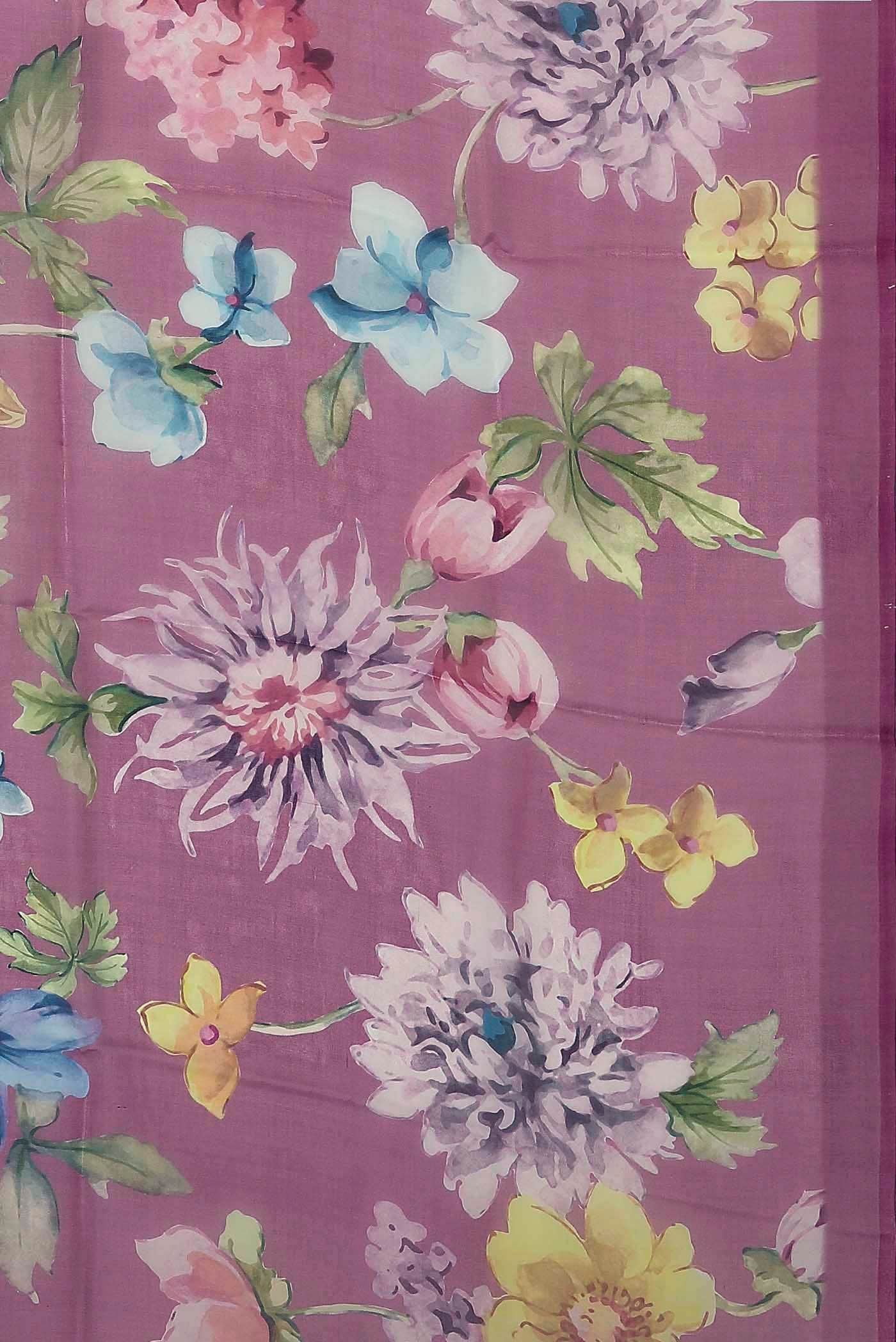 Pink Organza Silk Saree